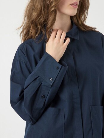 Y.A.S Lee Short Shirt - Navy Blazer