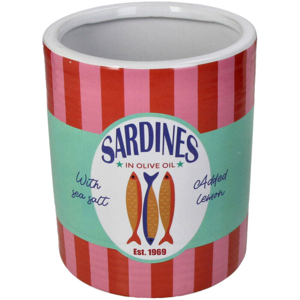 Bloempot Sardines - Roze/Rood
