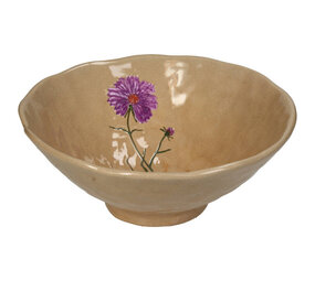 Bowl Paarse Bloemetjes