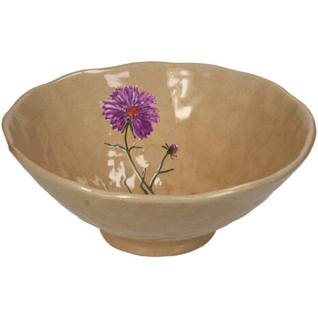 Bowl Paarse Bloemetjes