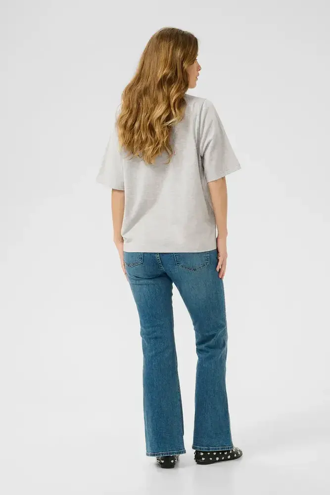 Culture Base Gith VN Tee - Light Grey Melange