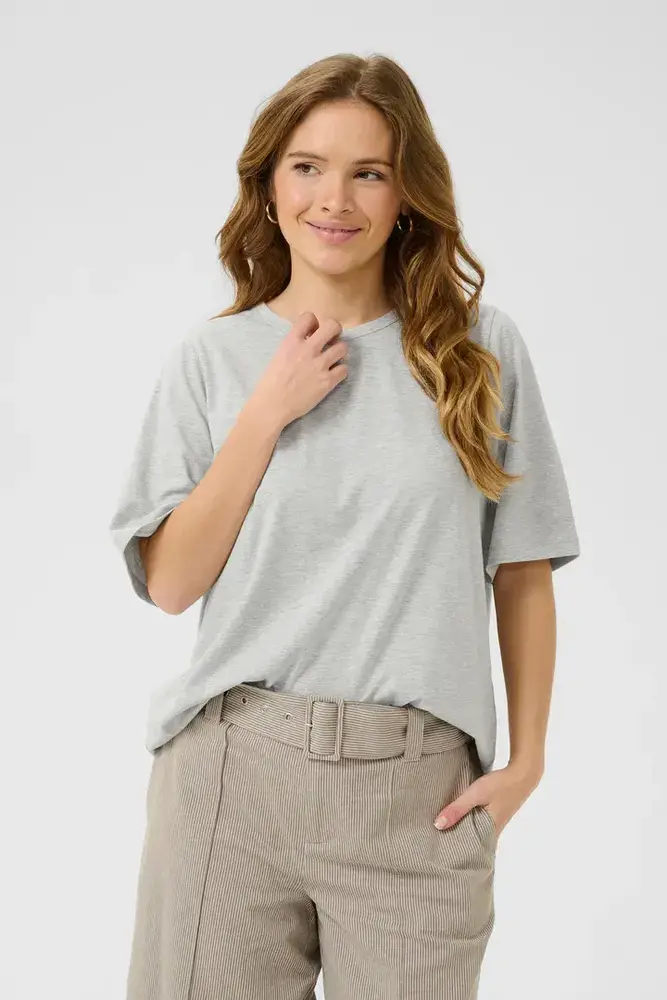 Culture Base Gith ON Tee - Light Grey Melange