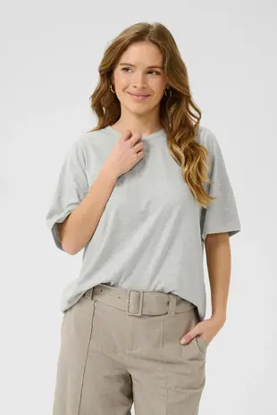 Culture Base Gith ON Tee - Light Grey Melange