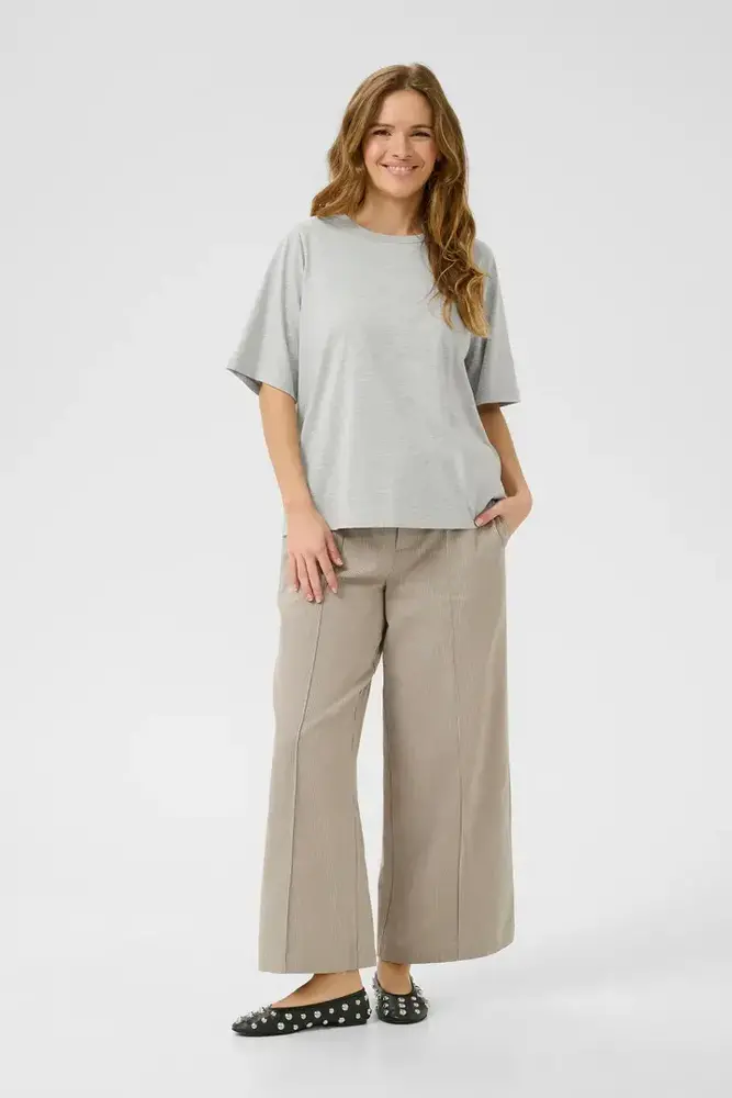 Culture Base Gith ON Tee - Light Grey Melange