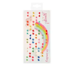 Souza Oorstickers bloemen-hartjes