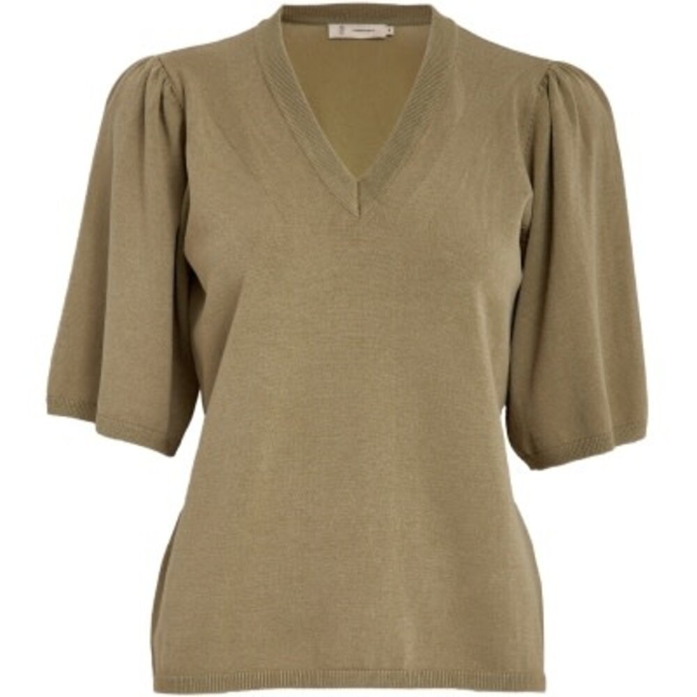 Peppercorn Glenda Short Sleeve Knit – Gray Green Peppercorn Glenda Short Sleeve Knit – Gray Green