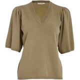 Peppercorn Glenda Short Sleeve Knit – Gray Green