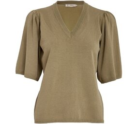 Peppercorn Glenda Short Sleeve Knit – Gray Green Peppercorn Glenda Short Sleeve Knit – Gray Green