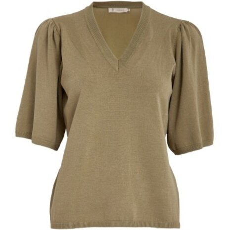 Peppercorn Glenda Short Sleeve Knit – Gray Green Peppercorn Glenda Short Sleeve Knit – Gray Green