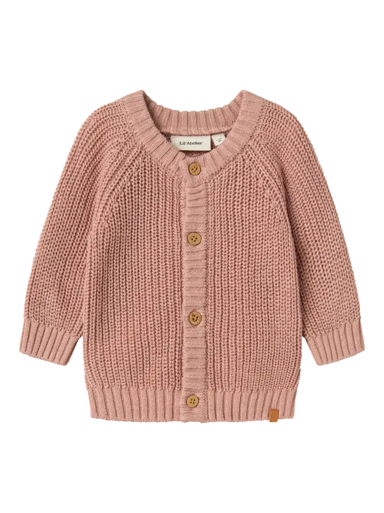 Lil' Atelier Emlen LS Knit Card - Misty Rose Lil' Atelier Emlen LS Knit Card - Misty Rose