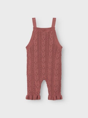 Lil' Atelier Kajsa Knit Overall - Withered Rose