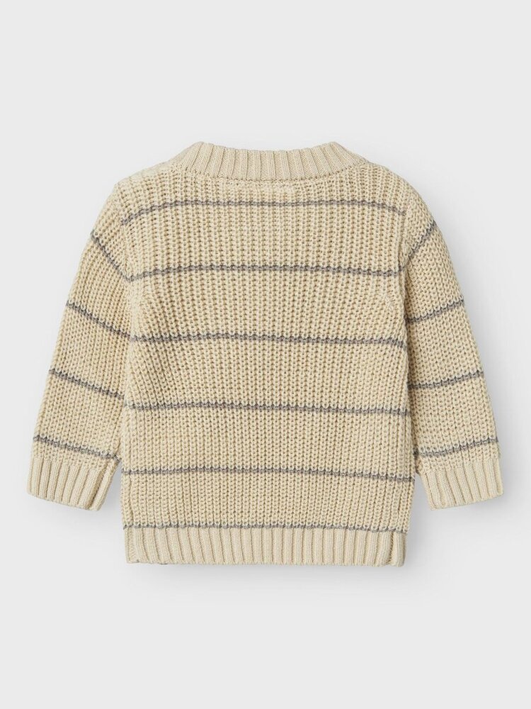 Lil' Atelier Emlen LS Knit Stripe - Turtledove Lil' Atelier Emlen LS Knit Stripe - Turtledove