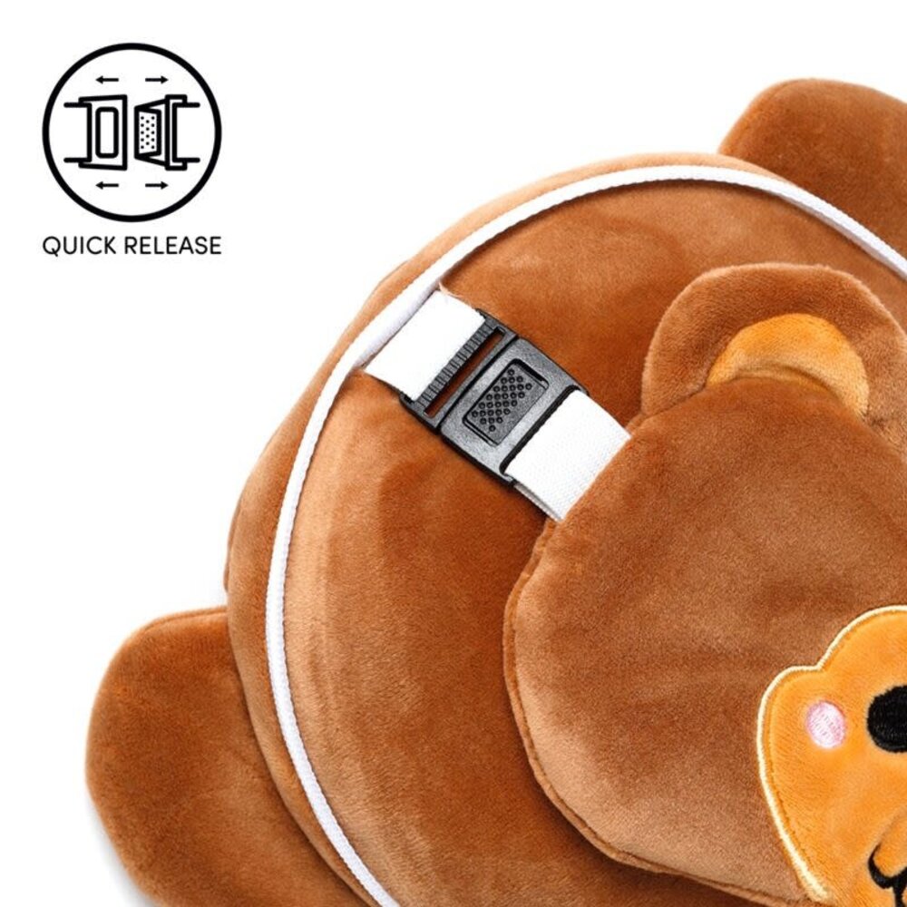 Relaxeazzz Aap Rond Reiskussen & Slaapmasker