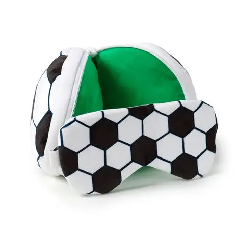 Relaxeazzz Football Rond Reiskussen & Slaapmasker