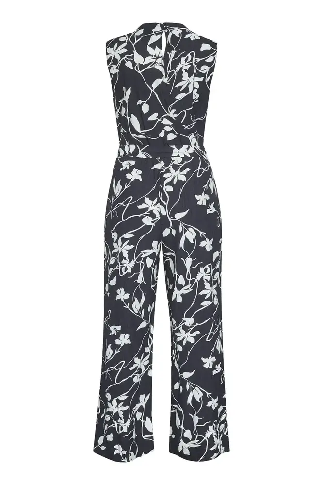 SistersPoint Guto Jumpsuit – Black/Flower