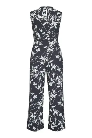 SistersPoint Guto Jumpsuit – Black/Flower