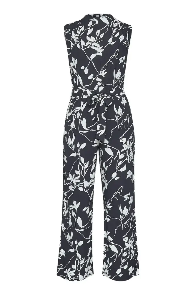 SistersPoint Guto Jumpsuit – Black/Flower