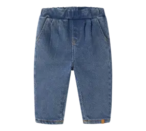 Lil' Atelier Keifer Loose Denim Pant - Medium Blue Denim