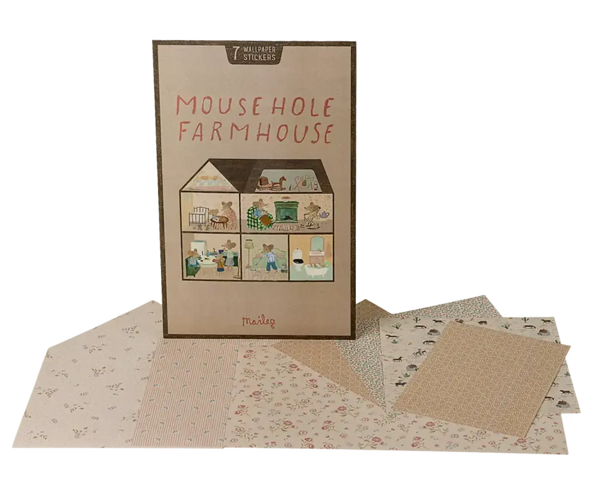 Maileg Wallpaper Mouse Hole - Farmhouse