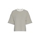 Moss Copenhagen Nilda Ima Q SS Sweatshirt STP - Oatmeal Black Moss Copenhagen Nilda Ima Q SS Sweatshirt STP - Oatmeal Black