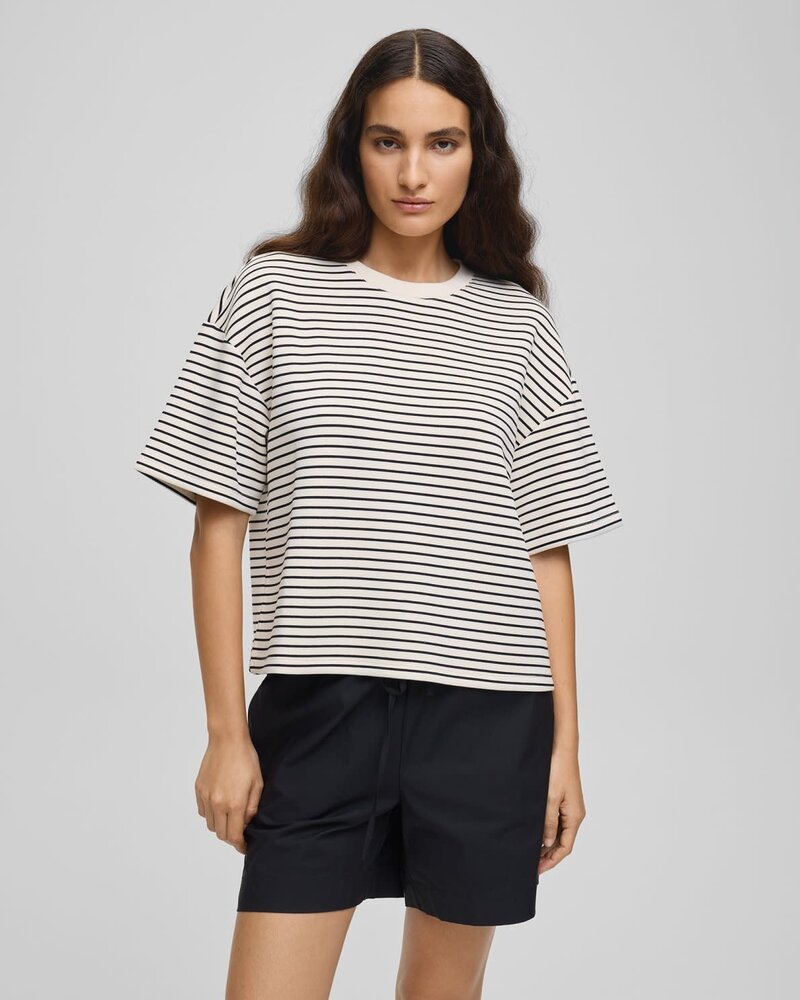 MSCH Nilda Ima Q SS Sweatshirt STP - Oatmeal Black