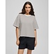 Moss Copenhagen Nilda Ima Q SS Sweatshirt STP - Oatmeal Black Moss Copenhagen Nilda Ima Q SS Sweatshirt STP - Oatmeal Black