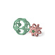 Little L Set van 2 sensorische ballen - Groen en Roze Little L Set van 2 sensorische ballen - Groen en Roze