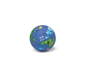 Little L Rubber bal Wereld - 13 cm Little L Rubber bal Wereld - 13 cm