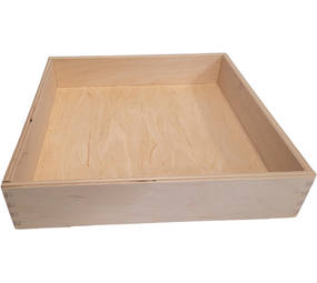 Houten speelbak - 25x25x5 cm