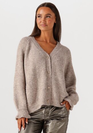 Summum Woman Cardigan cozy melange lurex knit – Funghi