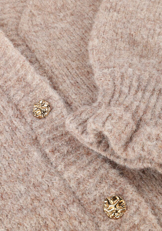 Summum Woman Cardigan cozy melange lurex knit – Funghi