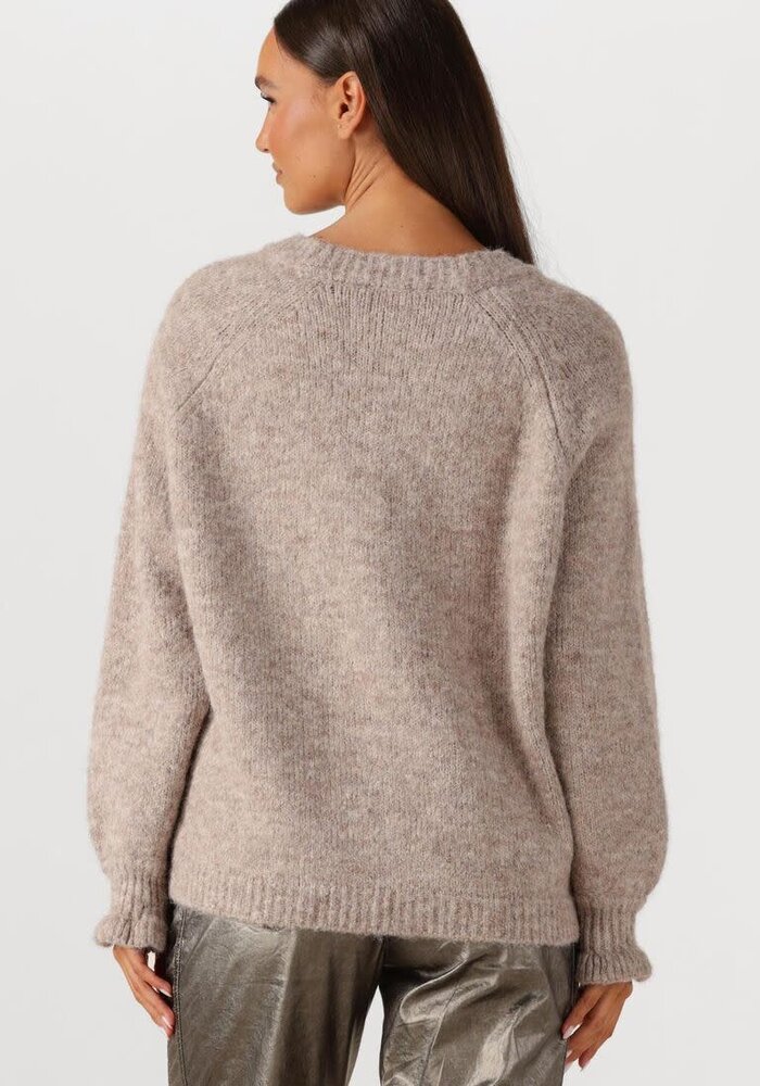 Summum Woman Cardigan cozy melange lurex knit – Funghi