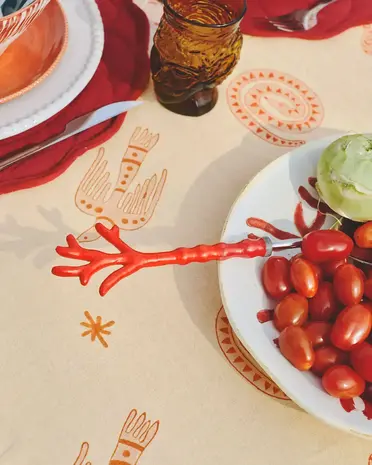 Casa Juna Tafelkleed Pink Wildlife Casa Juna Tafelkleed Pink Wildlife