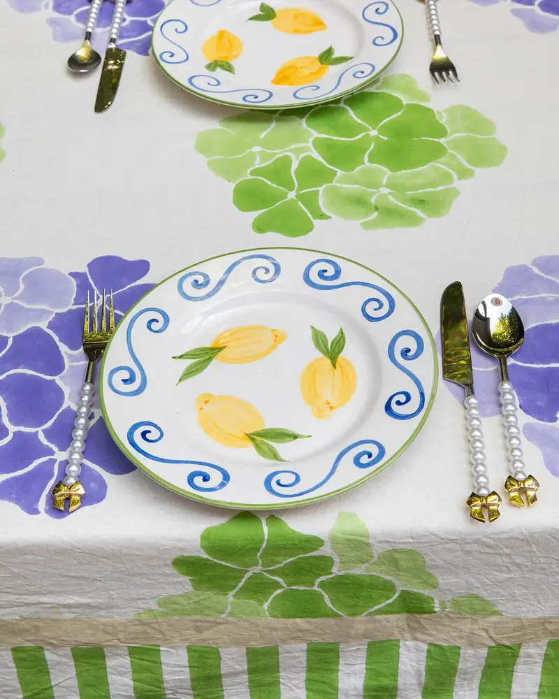 Casa Juna Tafelkleed Green Lilac Bloom Casa Juna Tafelkleed Green Lilac Bloom