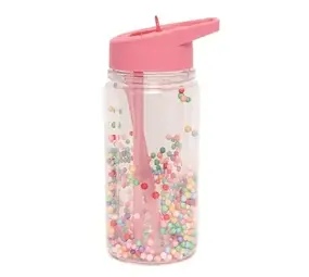 Petit Monkey Drinkfles marcaron pops Peony Pink