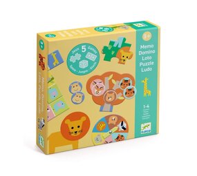 Djeco Wilde Dieren - 5 Spellen Djeco Wilde Dieren - 5 Spellen