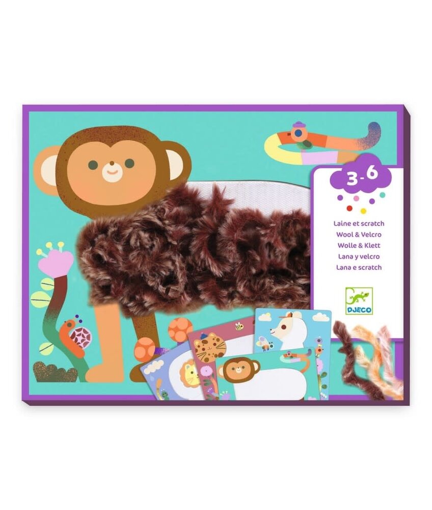 Djeco Wol & klittenband - Geef ons een warme vacht! Djeco Wol & klittenband - Geef ons een warme vacht!