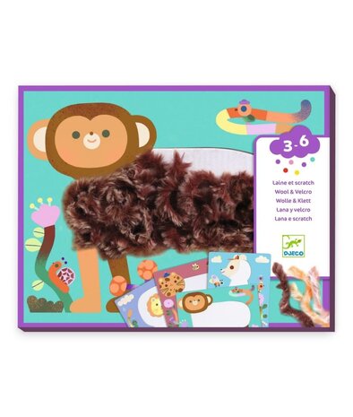 Djeco Wol & klittenband - Geef ons een warme vacht! Djeco Wol & klittenband - Geef ons een warme vacht!