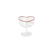 Rice Champagne Coupe Glass in Heart Shape Rice Champagne Coupe Glass in Heart Shape