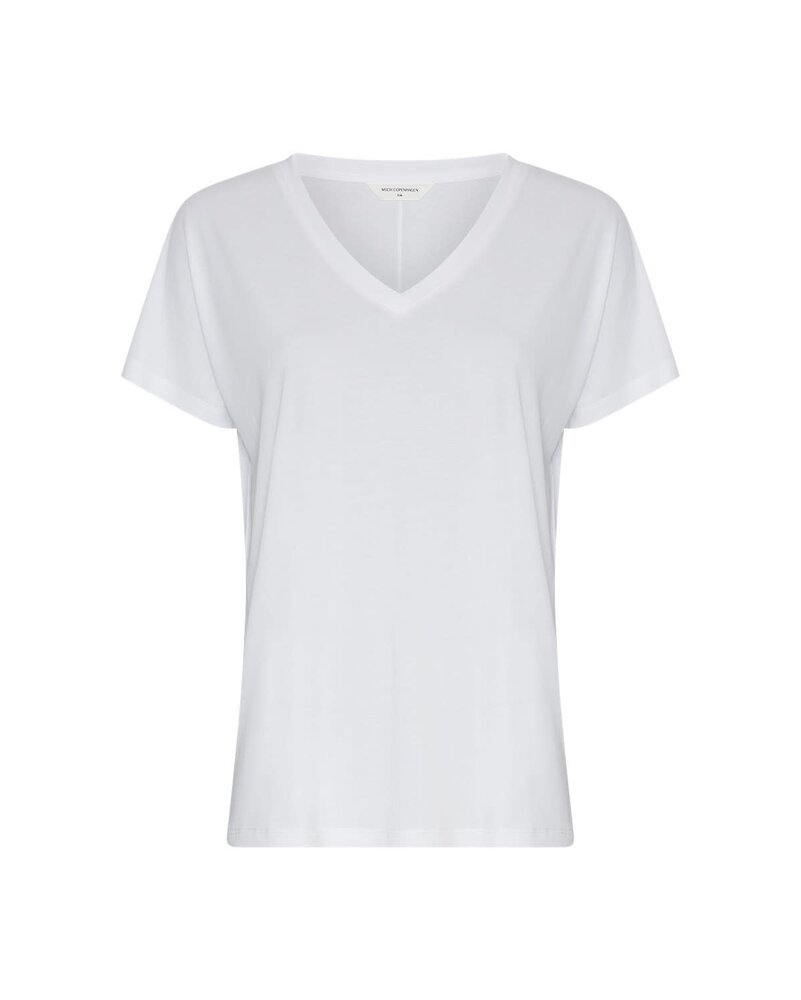 MSCH Fenya Modal V Neck Tee – Bright White MSCH Fenya Modal V Neck Tee – Bright White