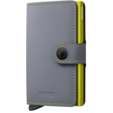 Secrid Miniwallet Matte - Grey & Lime Secrid Miniwallet Matte - Grey & Lime