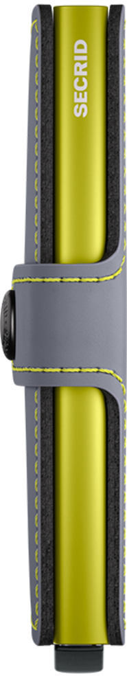 Secrid Miniwallet Matte - Grey & Lime Secrid Miniwallet Matte - Grey & Lime