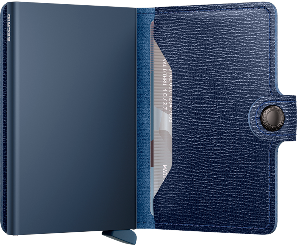 Secrid Miniwallet Crisple - Navy Secrid Miniwallet Crisple - Navy