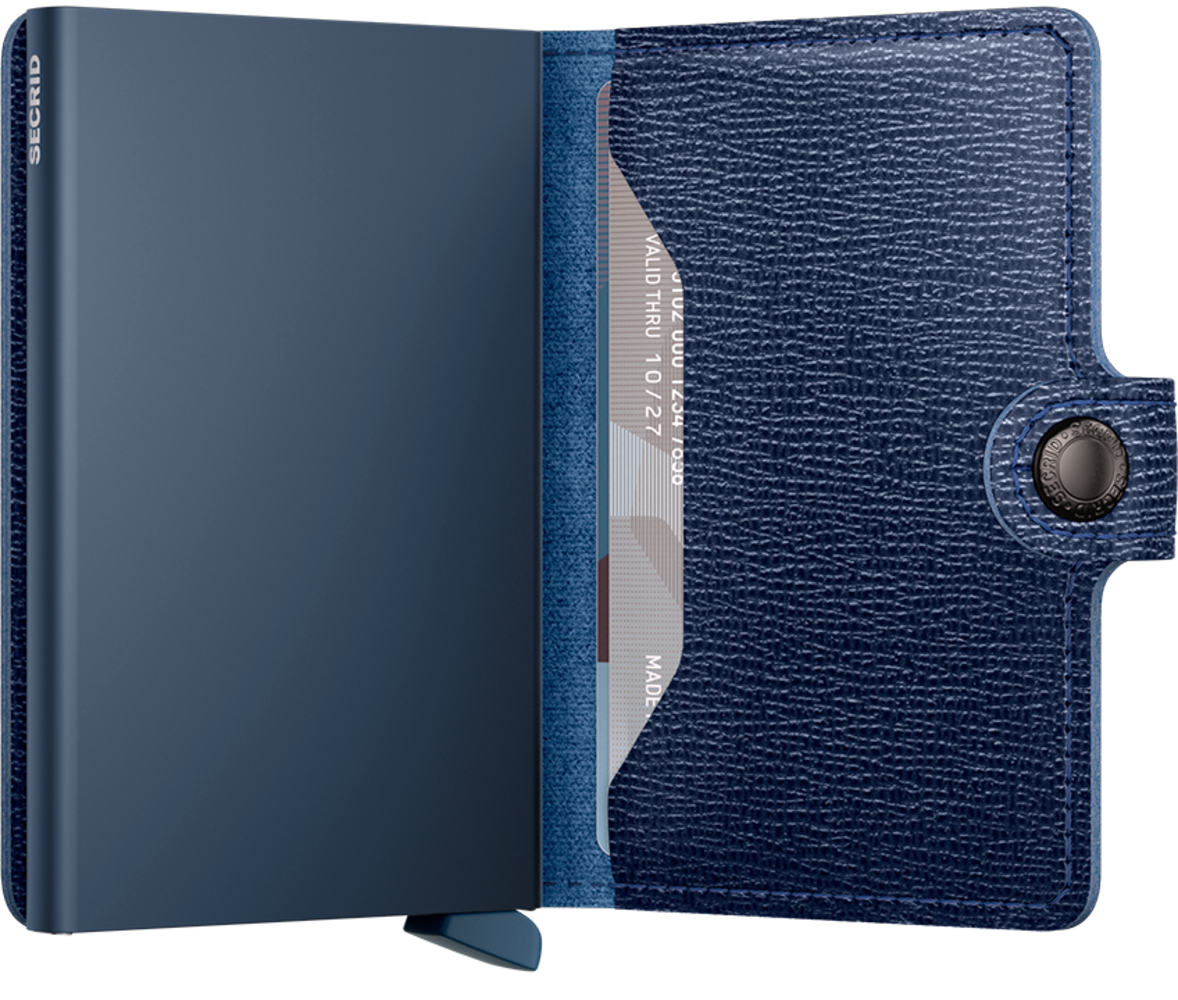 Secrid Miniwallet Crisple - Navy Secrid Miniwallet Crisple - Navy