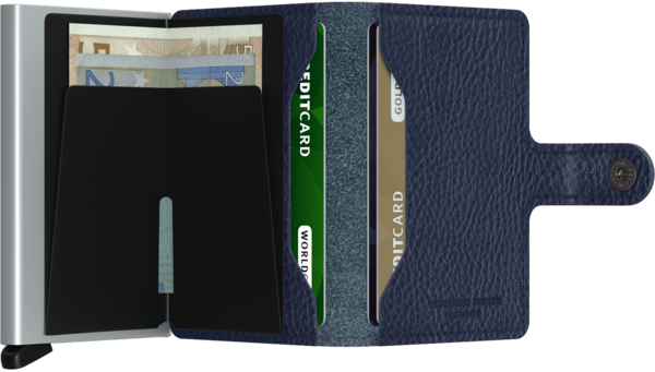 Secrid Miniwallet Veg - Navy Silver Secrid Miniwallet Veg - Navy Silver