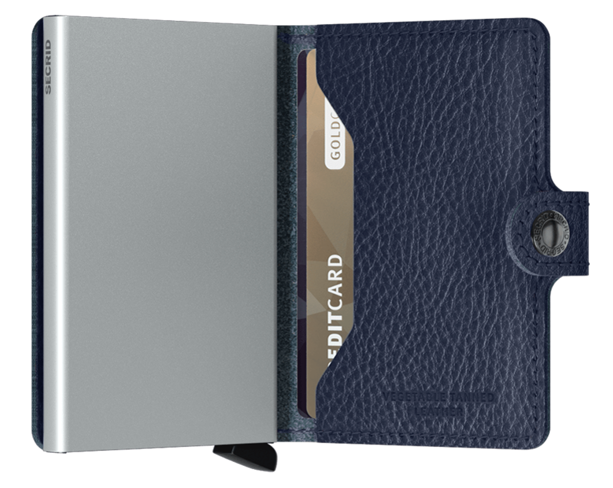Secrid Miniwallet Veg - Navy Silver Secrid Miniwallet Veg - Navy Silver