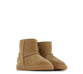 Shoesme Cognac bootie met fluffy voering Shoesme Cognac bootie met fluffy voering