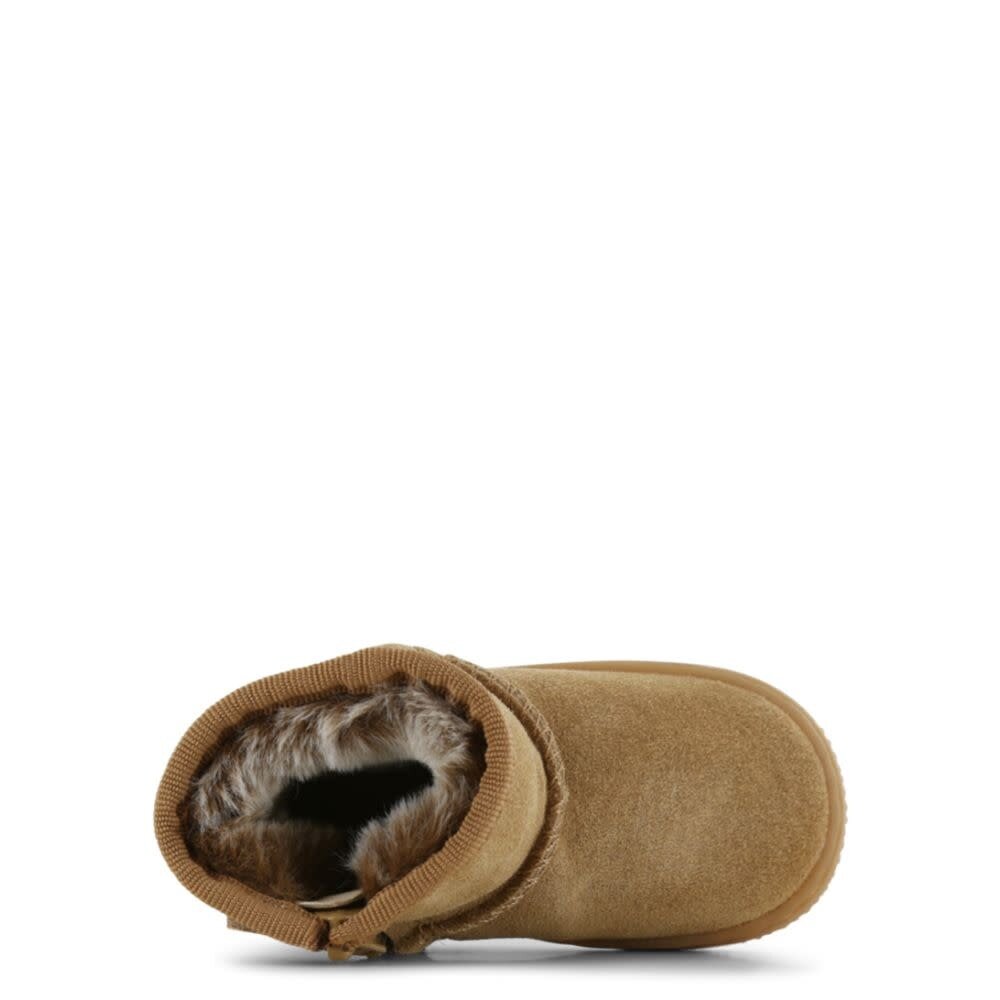 Shoesme Cognac bootie met fluffy voering Shoesme Cognac bootie met fluffy voering