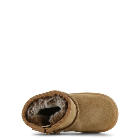 Shoesme Cognac bootie met fluffy voering Shoesme Cognac bootie met fluffy voering