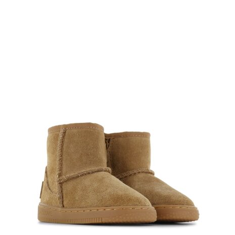 Shoesme Cognac bootie met fluffy voering Shoesme Cognac bootie met fluffy voering